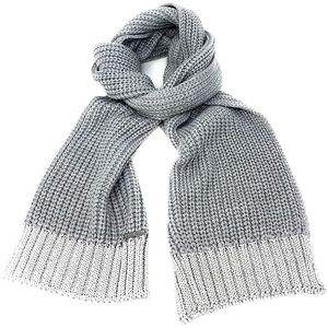 Michael Kors Silver Metallic End Muffler Scarf